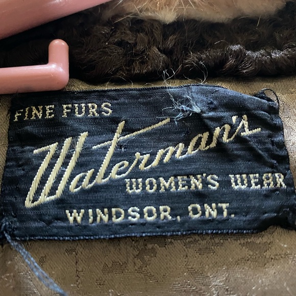 BROWN REAL FUR COAT - Picture 3 of 3